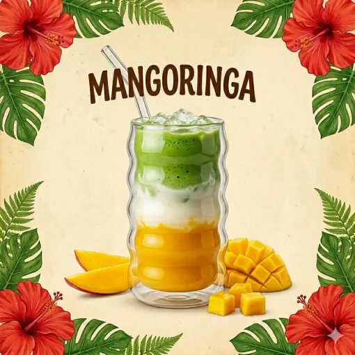 Nouvelle boisson à l'atelier de Flo Saint-Pierre : le Mangoringa, Saint-Pierre, L'Atelier de Flo - Coffee Shop Péï