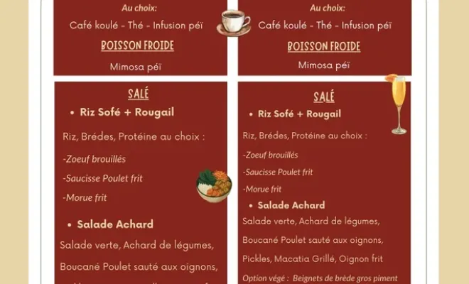 L'atelier de Flo est exceptionnellement ouvert pour le brunch du 14 juillet à Saint-Pierre, Saint-Pierre, L'Atelier de Flo - Coffee Shop Péï